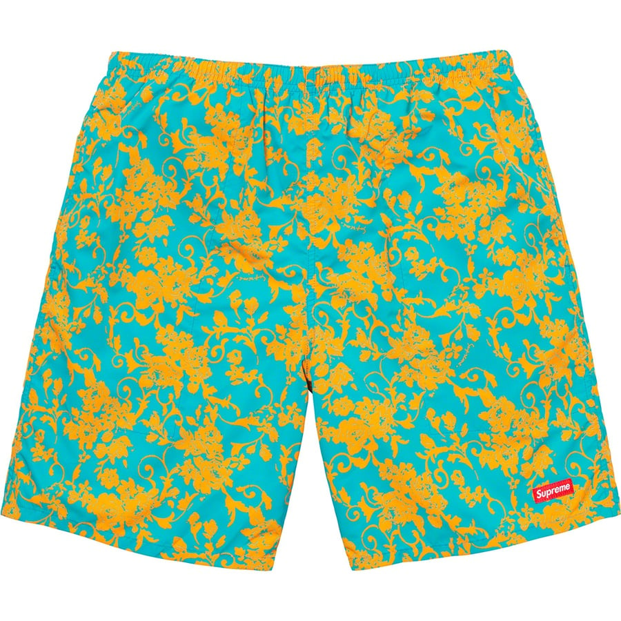 Details on Nylon Water Short Teal Floral from spring summer
                                                    2020 (Price is $110)
