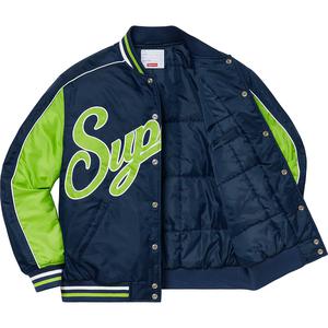 Contrast Script Varsity Jacket - fall winter 2020 - Supreme