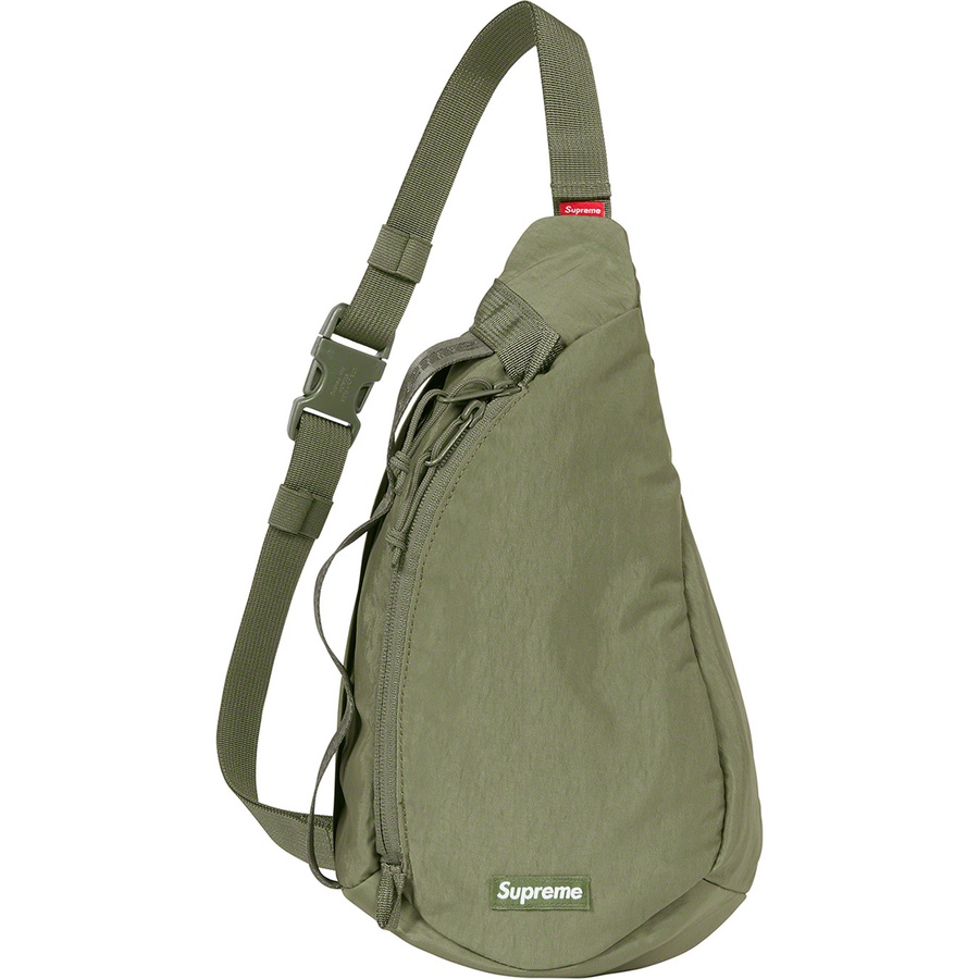 Details on Sling Bag Olive from fall winter
                                                    2020 (Price is $78)