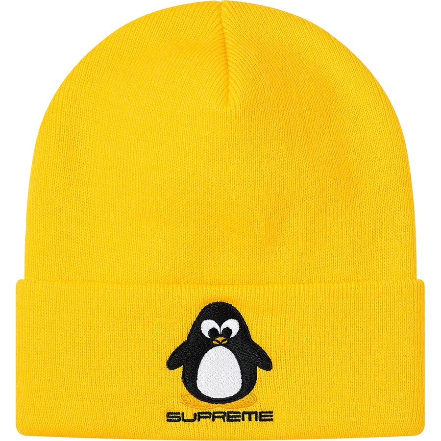 Details on Penguin Beanie Yellow from fall winter
                                                    2020 (Price is $34)