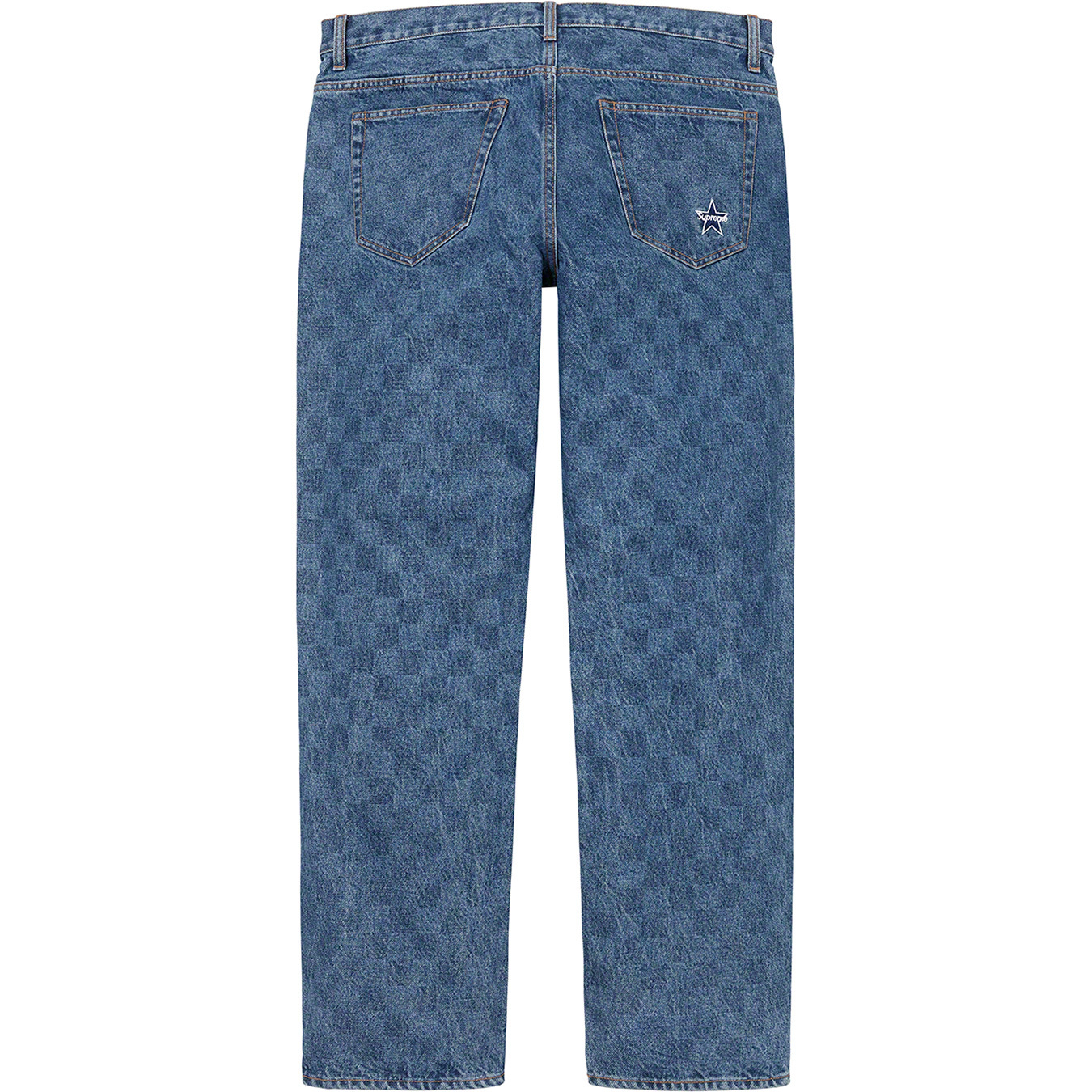 20AW Supreme Washed Checkerboard Jean 30