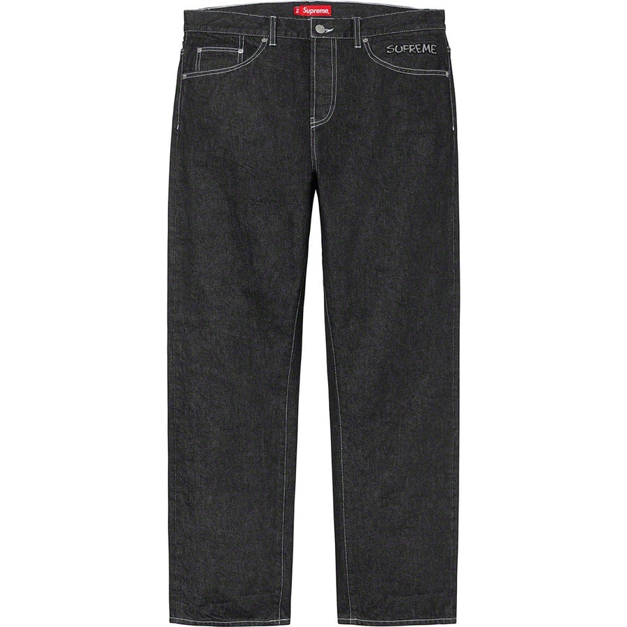 Details on Supreme Smurfs™ Regular Jean Black from fall winter
                                                    2020 (Price is $178)