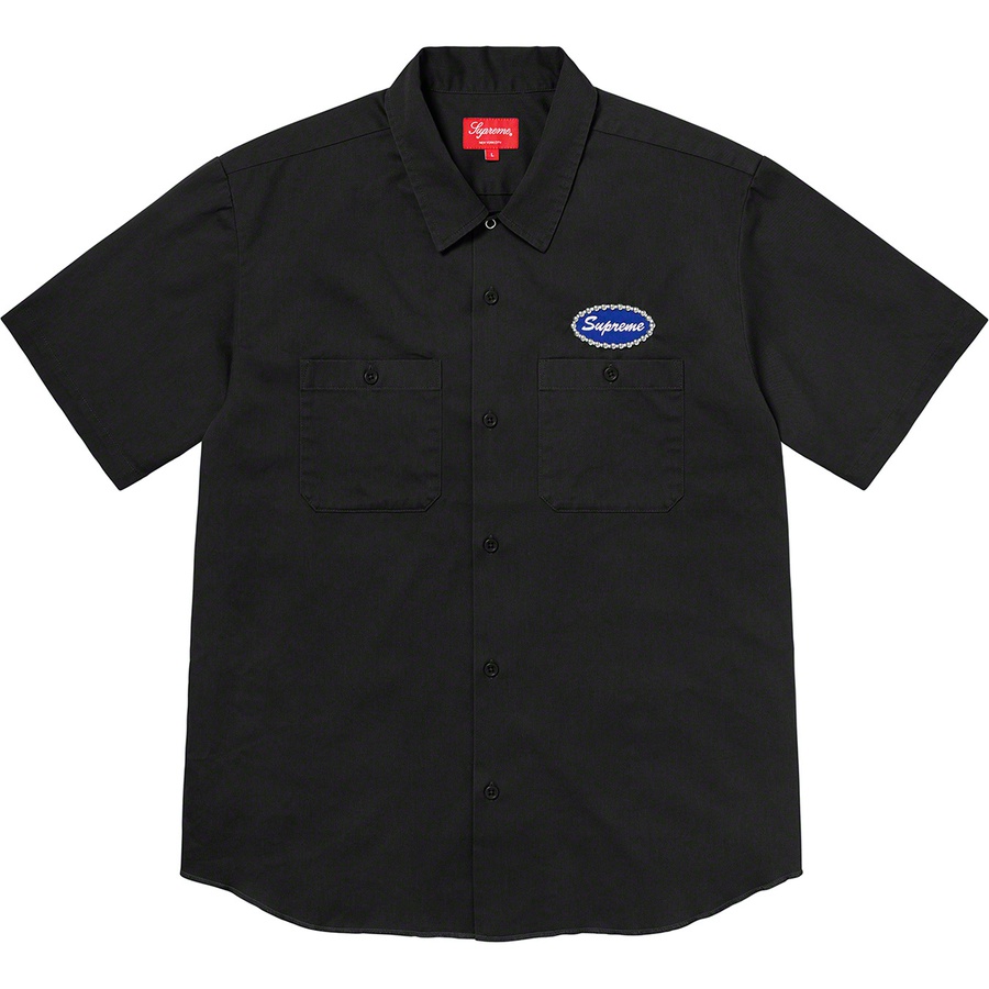 Details on Studded Patch S S Work Shirt Black from fall winter
                                                    2020 (Price is $128)