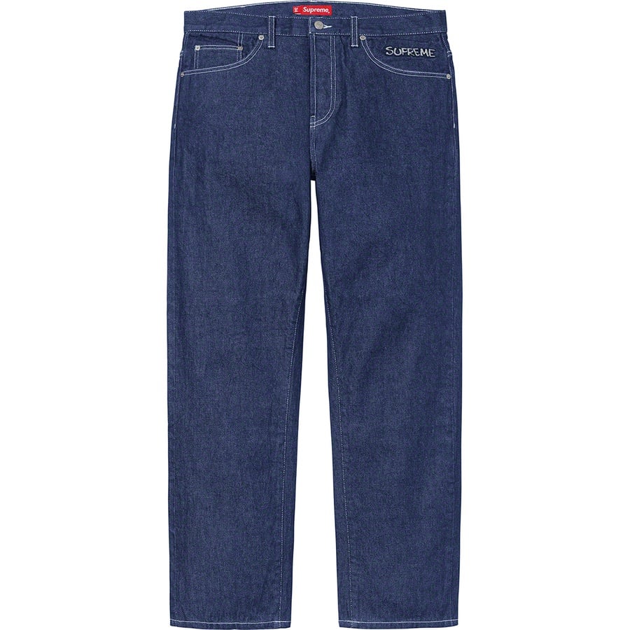 Details on Supreme Smurfs™ Regular Jean Blue from fall winter
                                                    2020 (Price is $178)