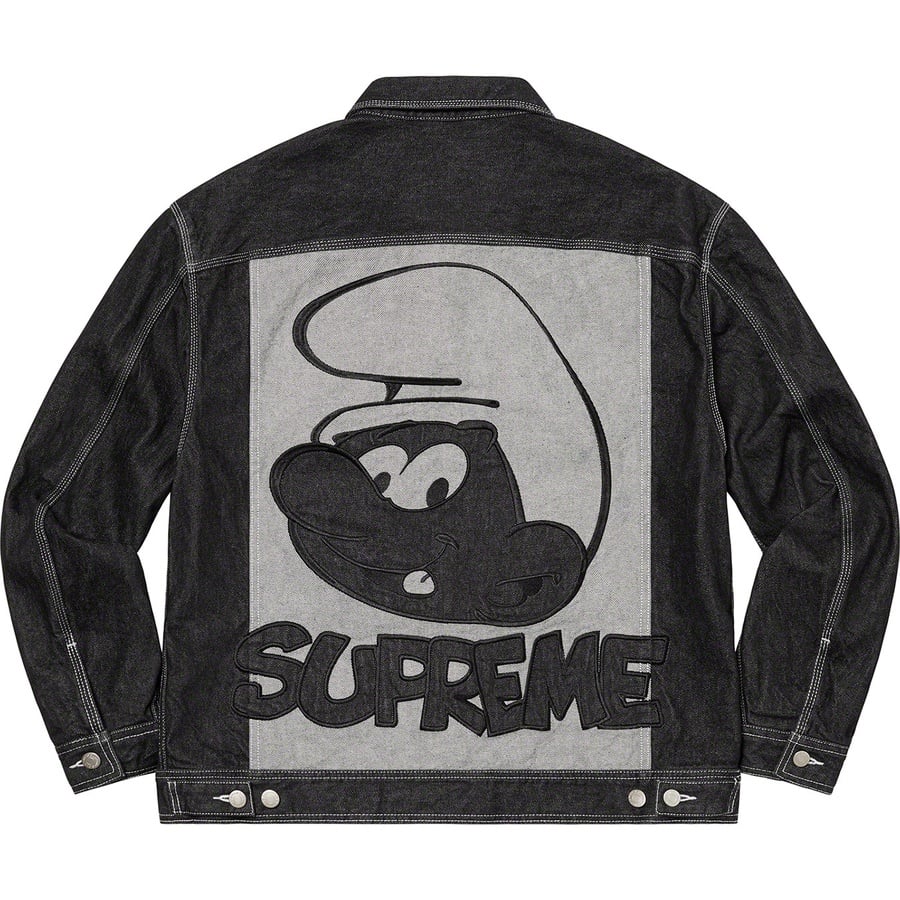 supreme Smurfs Denim Trucker Jacket 黒 M