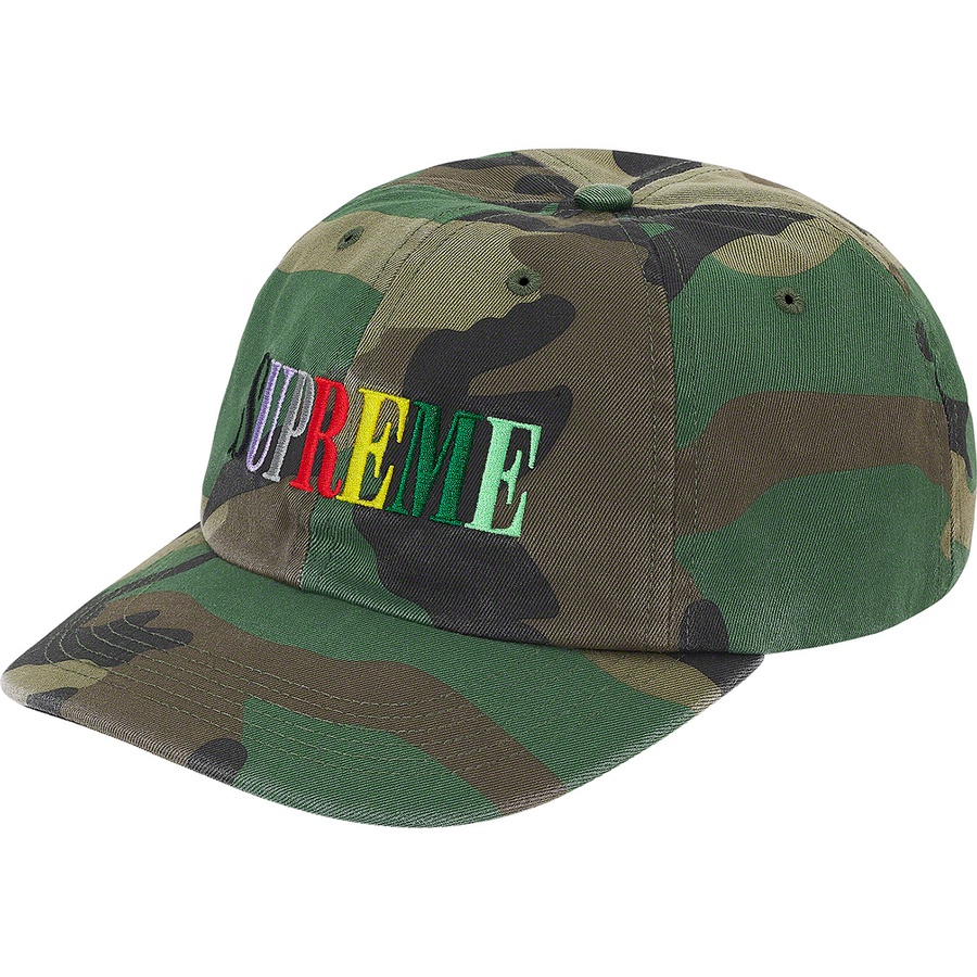 Details on Multi Color Logo 6-Panel Woodland Camo from fall winter
                                                    2020 (Price is $48)