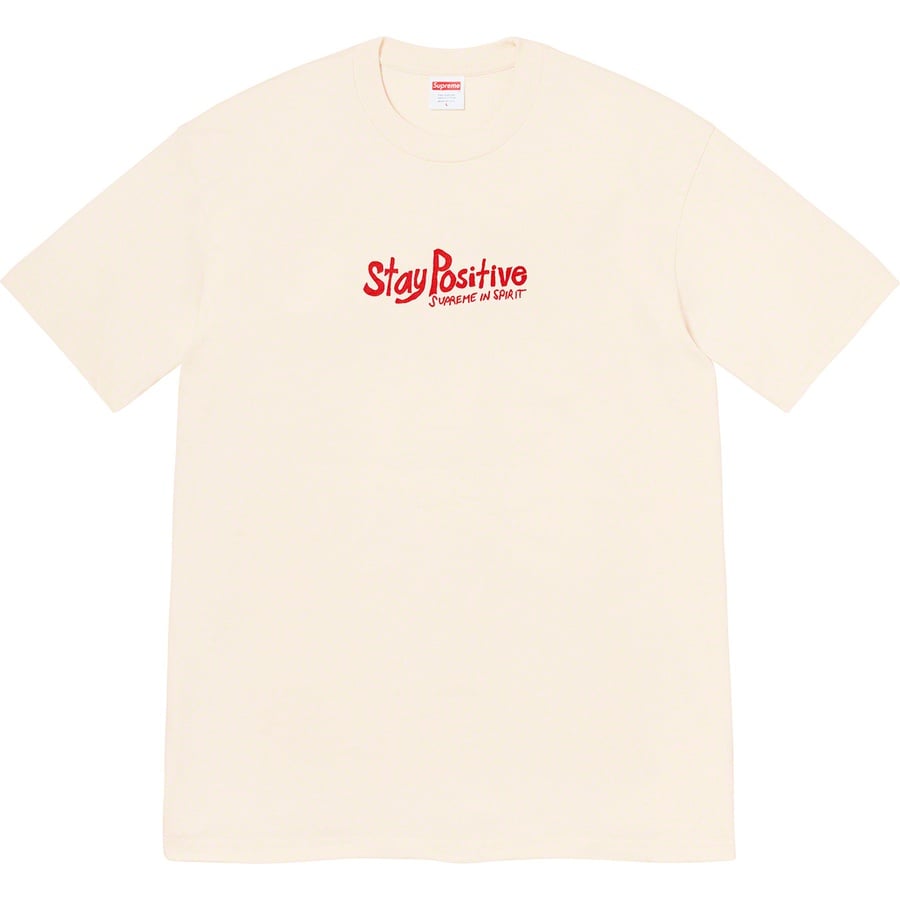 Details on Stay Positive Tee Natural from fall winter
                                                    2020 (Price is $38)