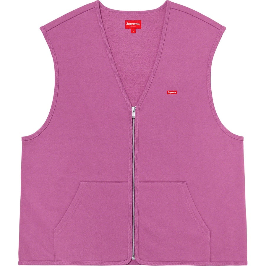 Details on Zip Up Sweat Vest Bright Purple from fall winter
                                                    2020 (Price is $110)