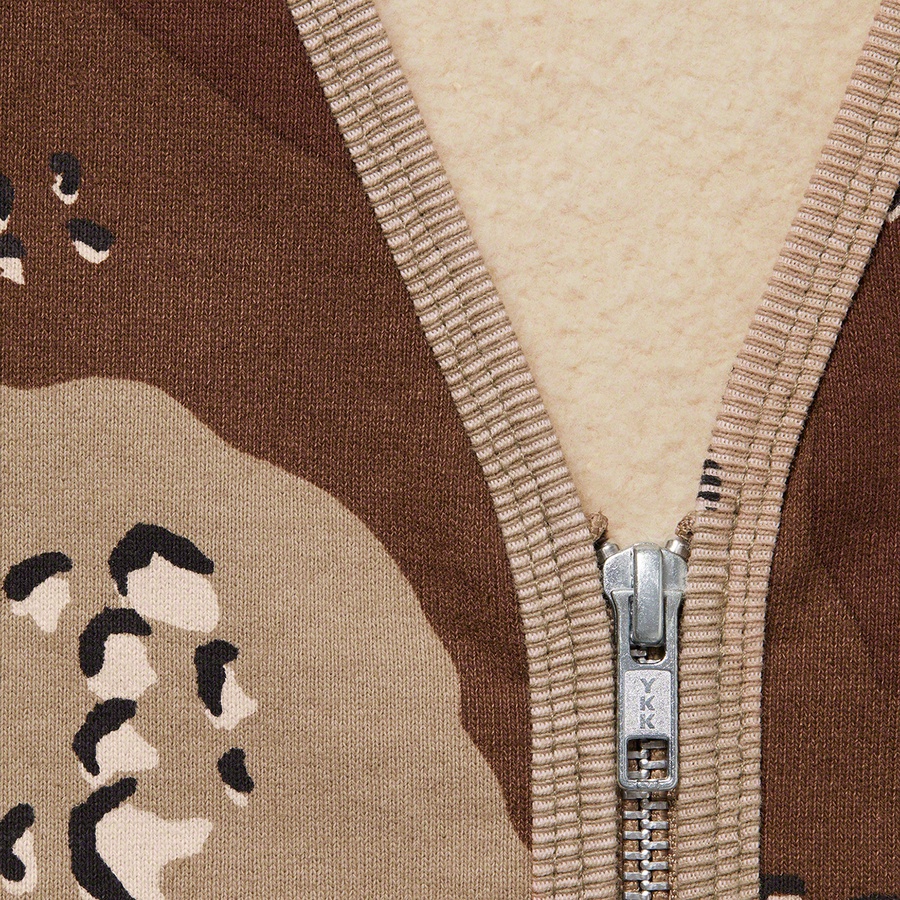 Details on Zip Up Sweat Vest Chocolate Chip Camo from fall winter
                                                    2020 (Price is $110)