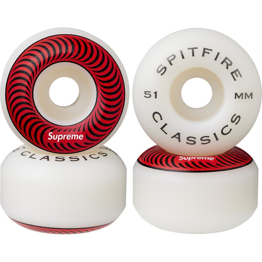 Details on Supreme Spitfire Classic Wheels (Set of 4) Red 51MM from fall winter
                                                    2020 (Price is $30)