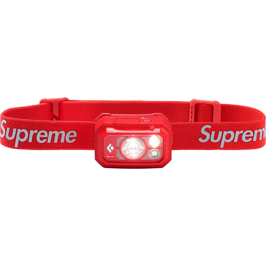 Details on Supreme Black Diamond Storm 400 Headlamp Red from fall winter
                                                    2020 (Price is $78)