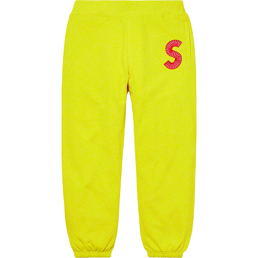 Details on S Logo Sweatpant Acid Green from fall winter
                                                    2020 (Price is $158)