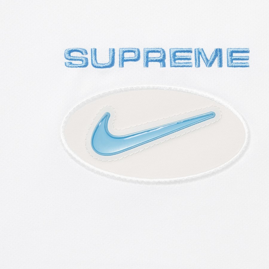 Details on Supreme Nike Jewel Stripe Soccer Jersey White from fall winter
                                                    2020 (Price is $118)
