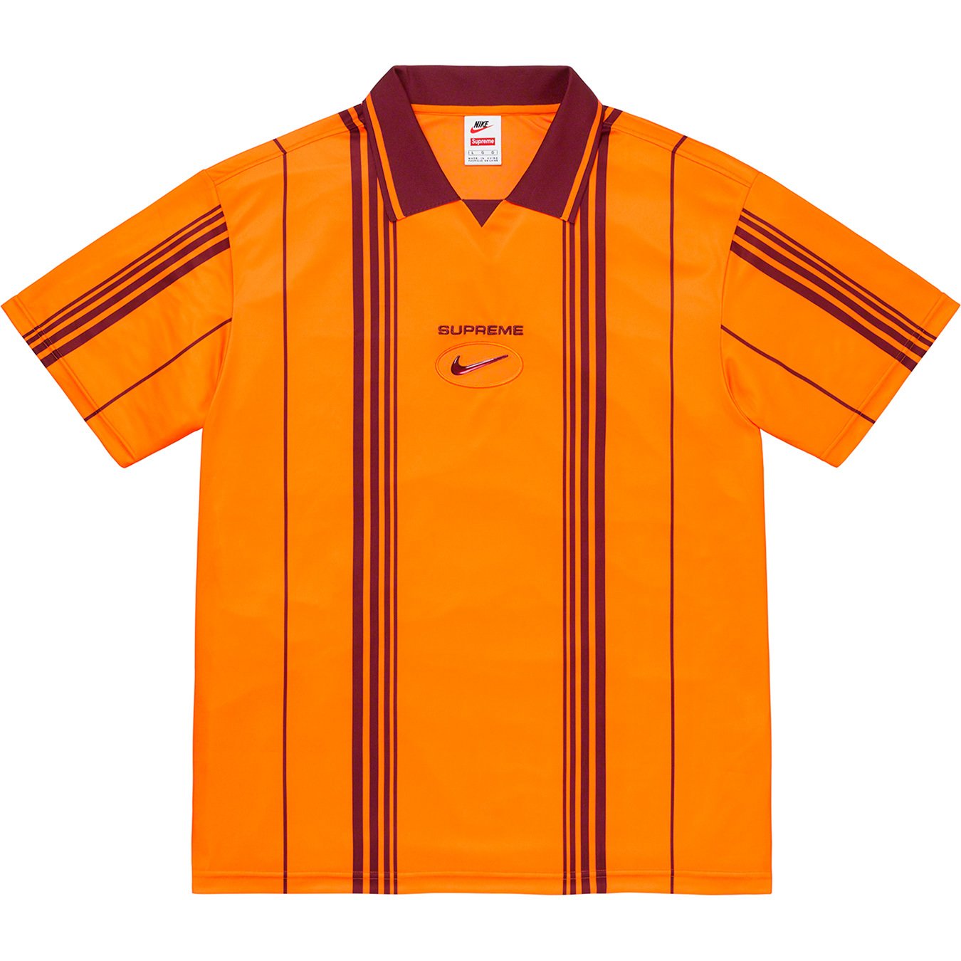 supreme×nike jewel stripe soccer jersey
