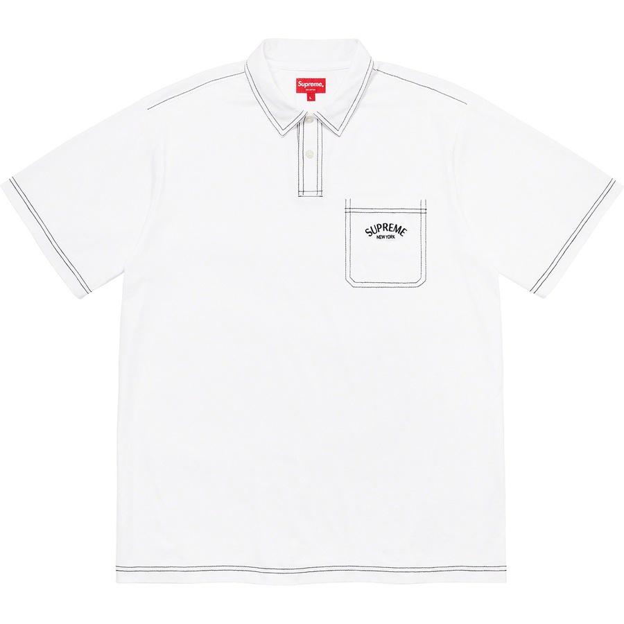 Details on Contrast Stitch Polo White from fall winter
                                                    2020 (Price is $98)