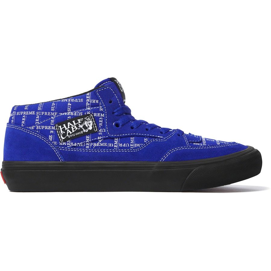 Details on Supreme Vans Half Cab Pro Royal from fall winter
                                                    2020 (Price is $110)