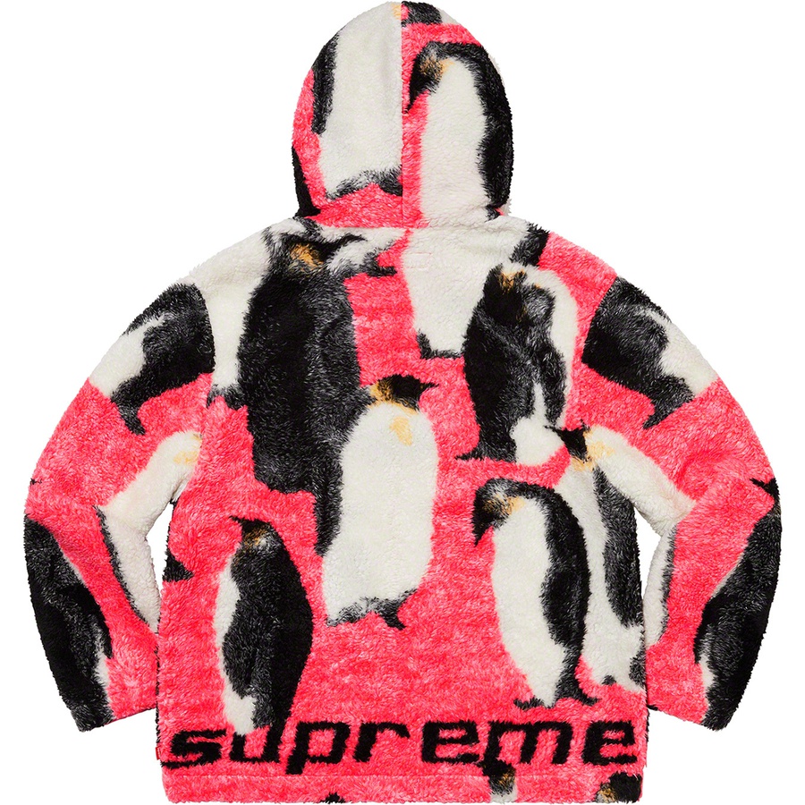 Details on Penguins Hooded Fleece Jacket Pink from fall winter
                                                    2020 (Price is $198)