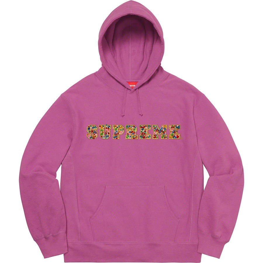 Details on Jewels Hooded Sweatshirt Bright Purple from fall winter
                                                    2020 (Price is $168)