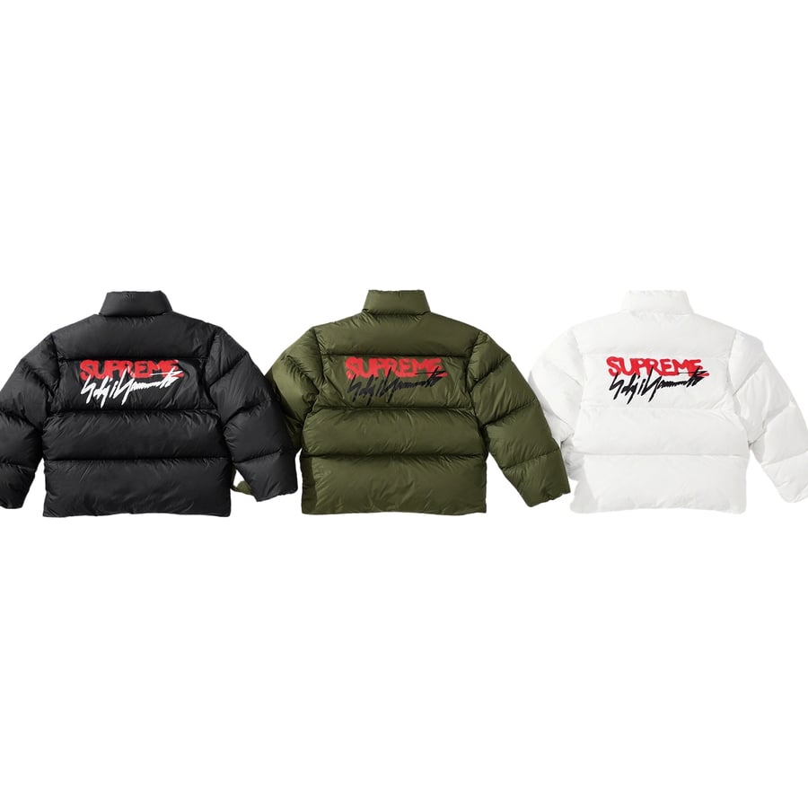 Details on Supreme Yohji Yamamoto Down Jacket from fall winter
                                            2020 (Price is $288)
