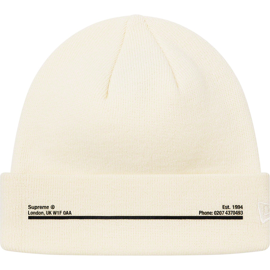 Details on New Era Shop Beanie Natural - London from fall winter
                                                    2020 (Price is $38)