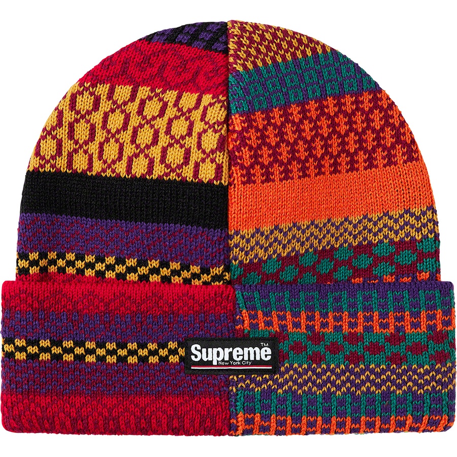 Details on Multi Pattern Beanie Multicolor from fall winter
                                                    2020 (Price is $36)
