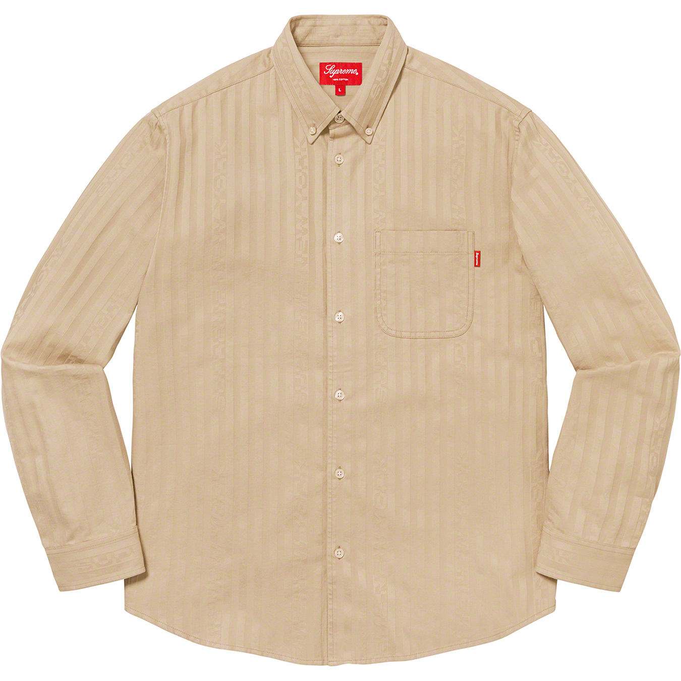 8,330円Supreme Jacquard Stripe Twill Shirt