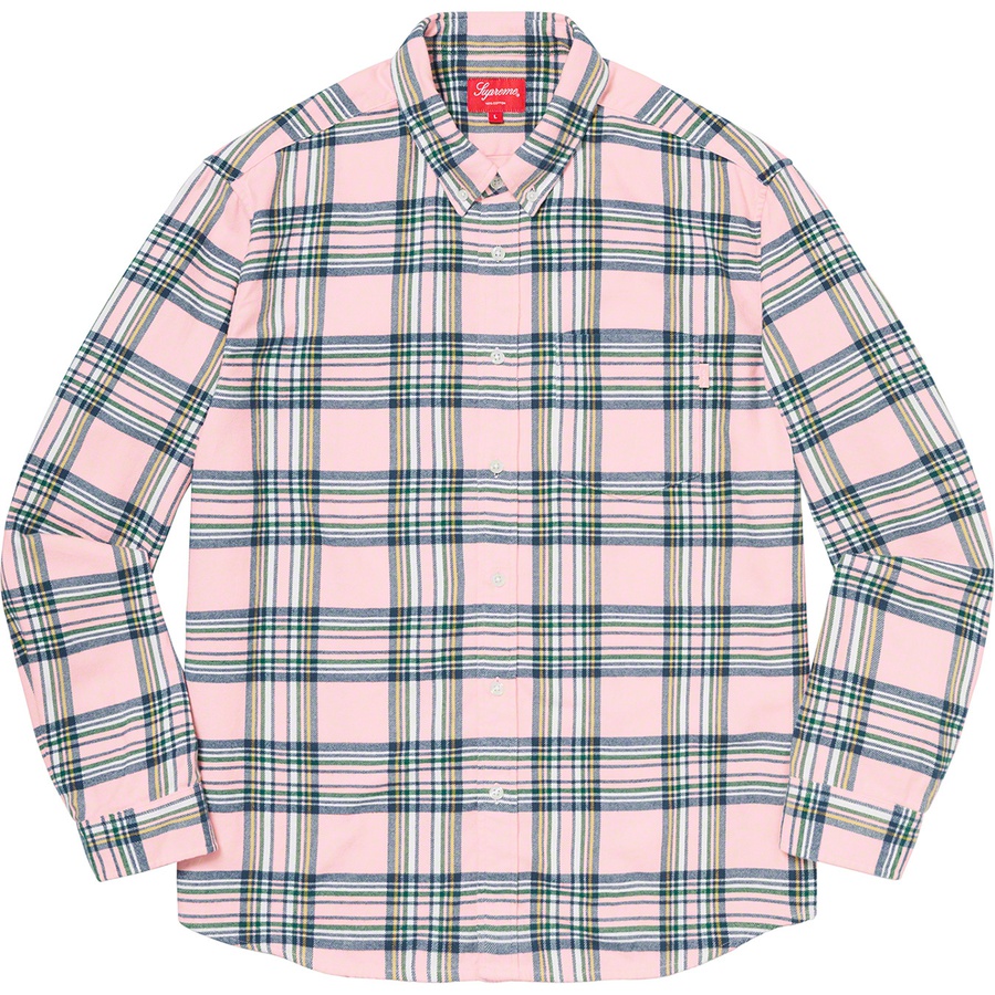 Details on Tartan Flannel Shirt Pale Pink from fall winter
                                                    2020 (Price is $128)