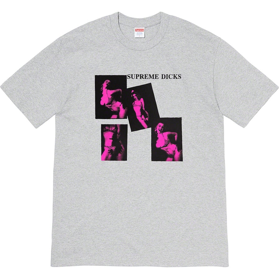 Details on Supreme Dicks Tee from fall winter
                                            2020 (Price is $38)