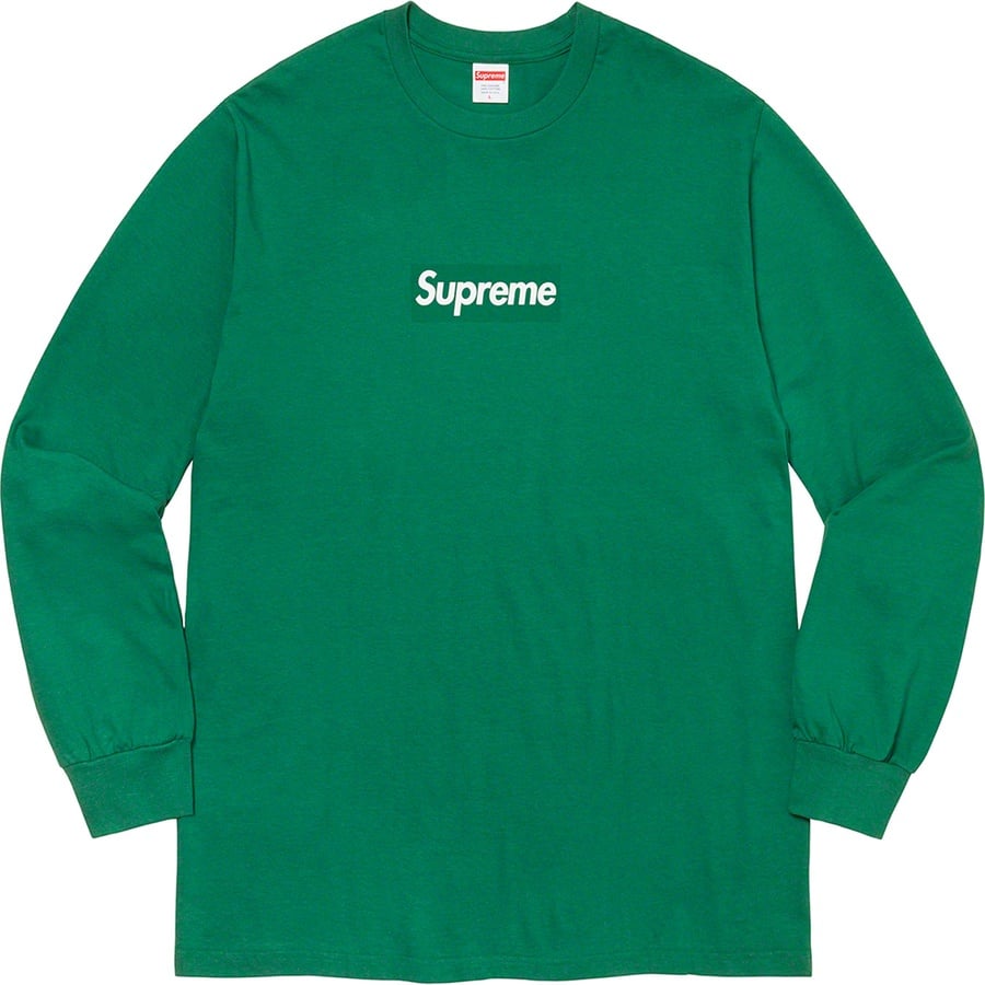 Details on Box Logo L S Tee Light Pine from fall winter
                                                    2020 (Price is $48)
