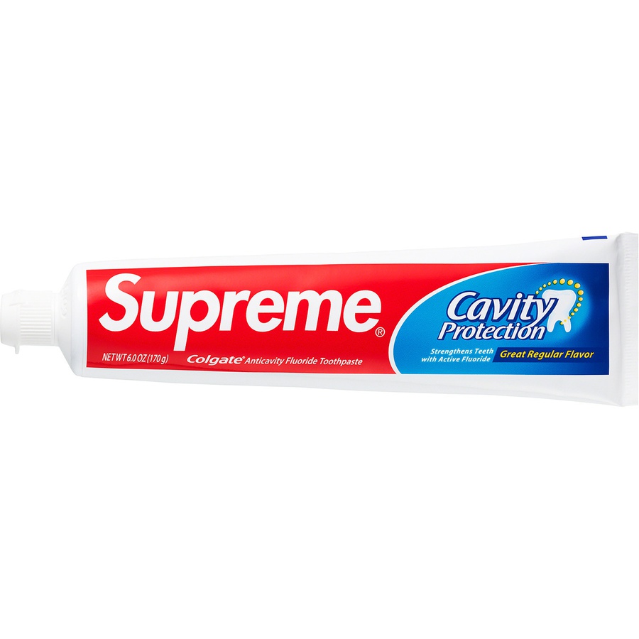Details on Supreme Colgate Toothpaste White from fall winter
                                                    2020 (Price is $3)