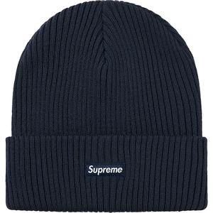 supreme wide rib beanie navy