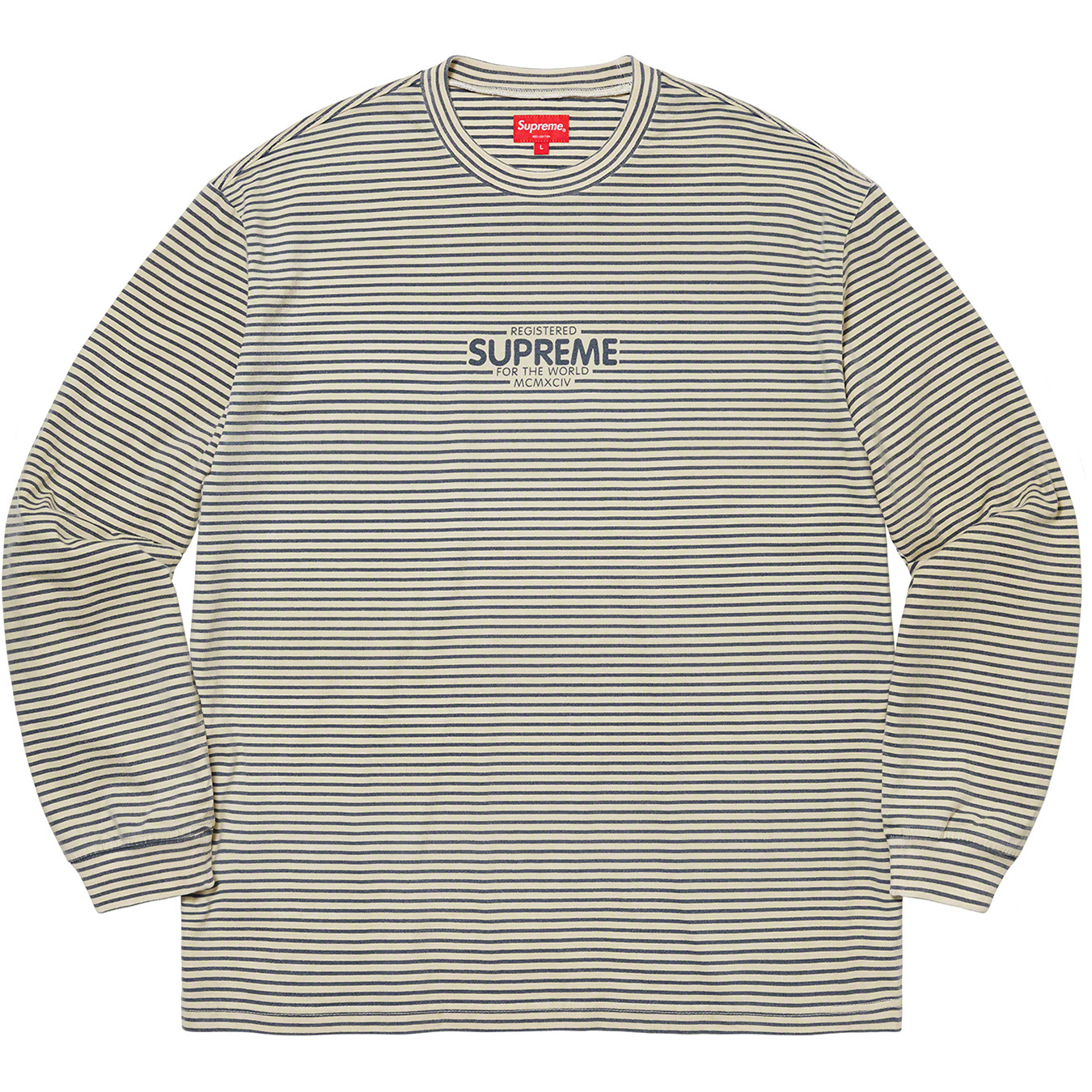 Supreme Stripe Long Sleeve Shirt Size Medium – CA.DI.ME.