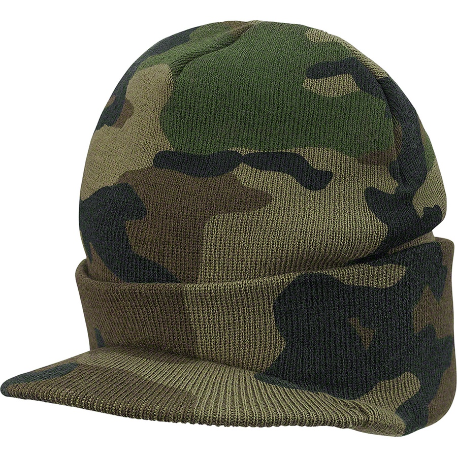 Details on Radar Beanie Woodland Camo from fall winter
                                                    2020 (Price is $36)