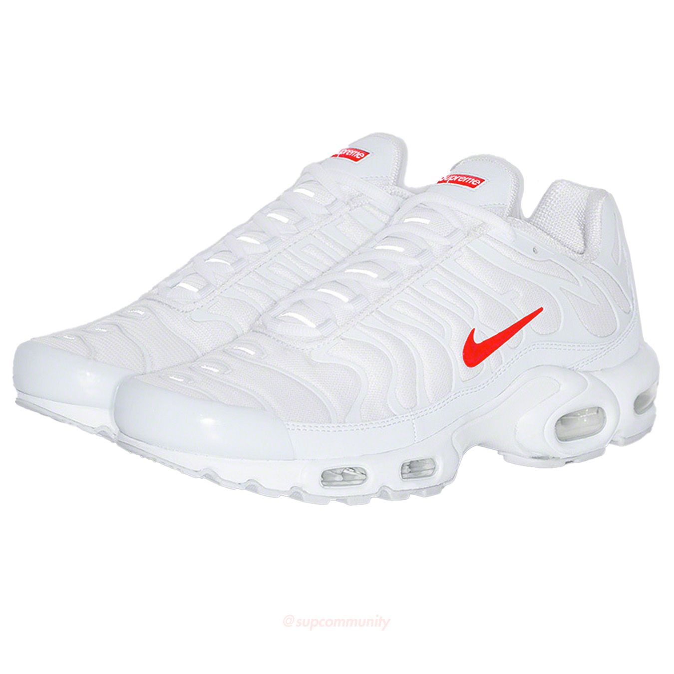 Supreme®/Nike® Air Max Plus  White 26.5