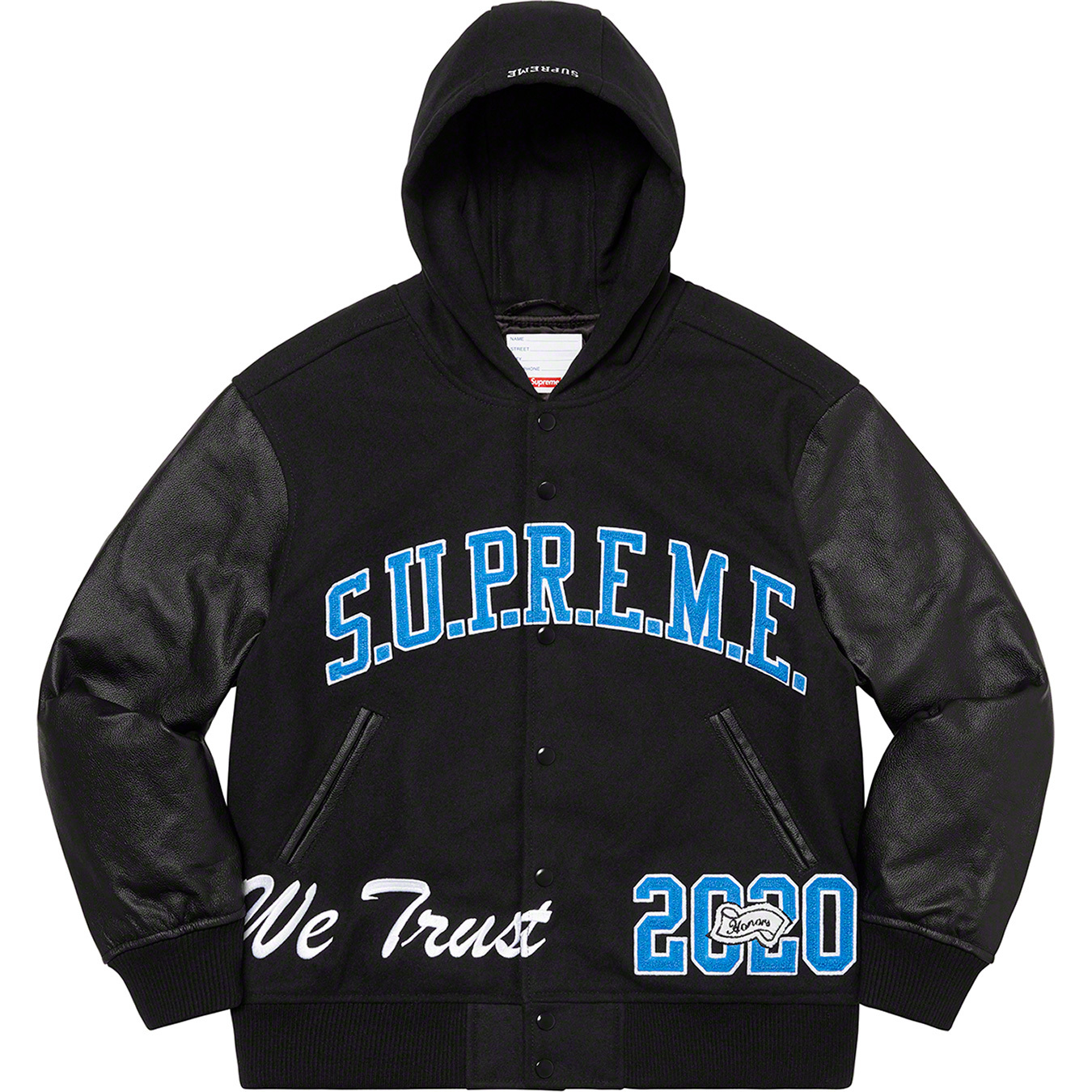Supreme King Hooded Varsity Jacket  L  赤