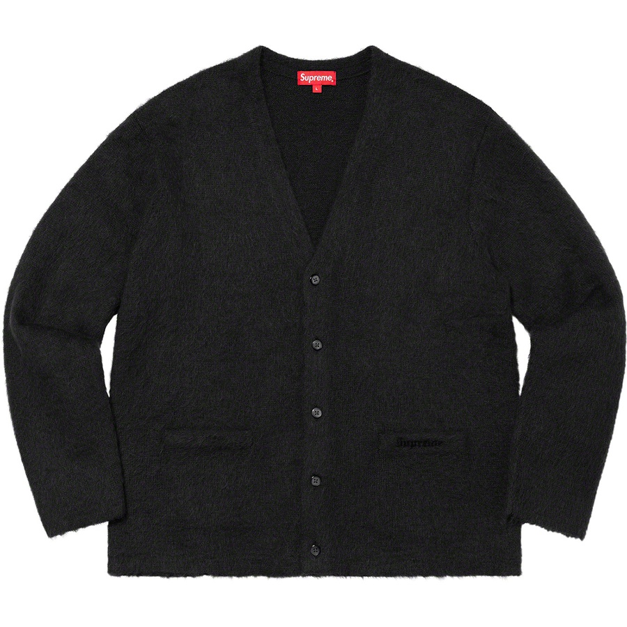 Details on Brushed Mohair Cardigan Black from fall winter
                                                    2020 (Price is $188)