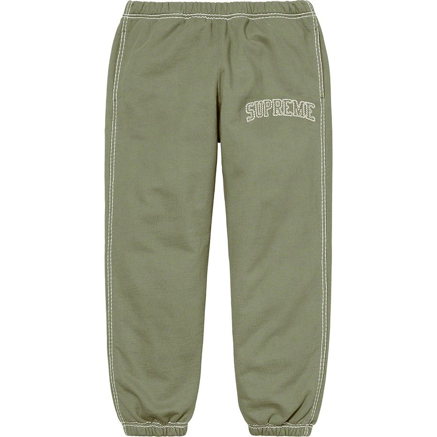 Details on Big Stitch Sweatpant Light Olive from fall winter
                                                    2020 (Price is $148)
