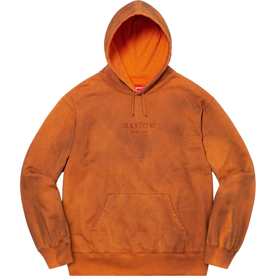 Details on Spray Hooded Sweatshirt Orange from fall winter
                                                    2020 (Price is $158)
