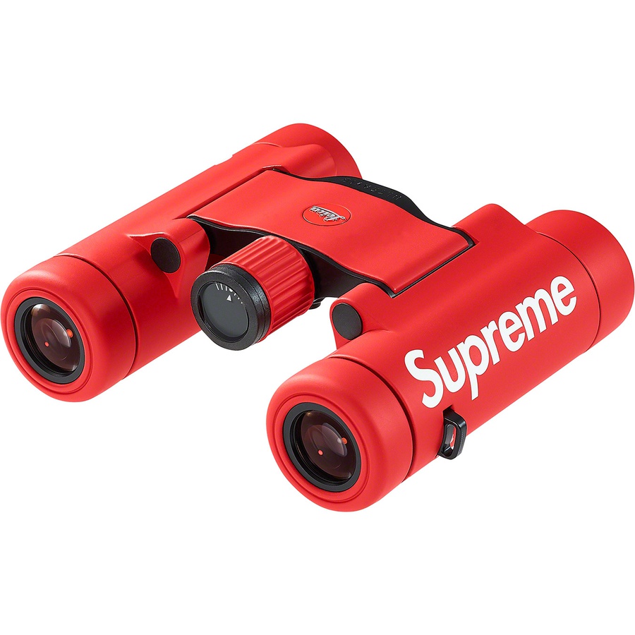 Details on Supreme Leica Ultravid BR 8 x 20 Binocular Red from fall winter
                                                    2020 (Price is $898)