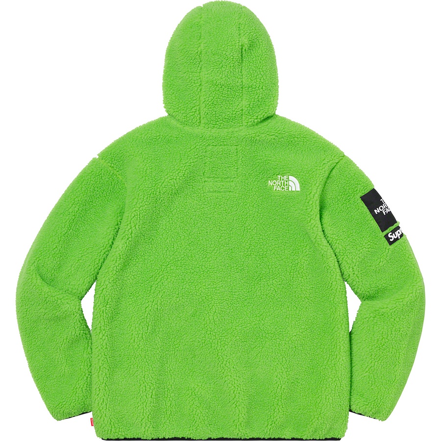 Details on Supreme The North Face S Logo Hooded Fleece Jacket Lime from fall winter
                                                    2020 (Price is $298)