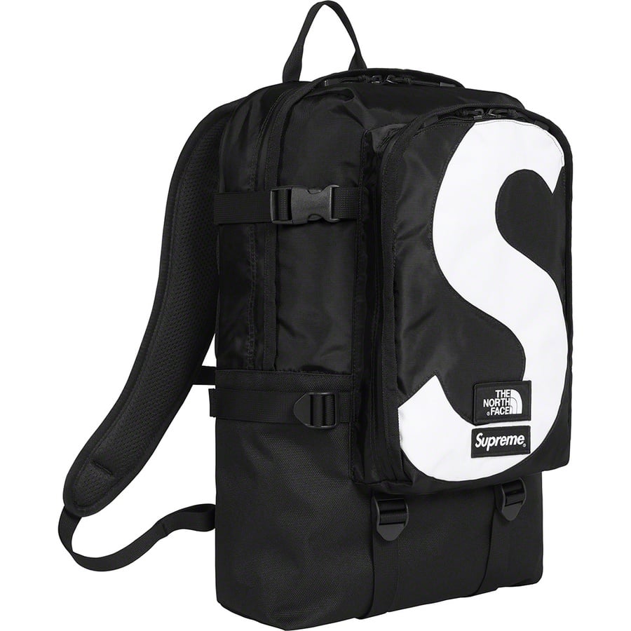 Details on Supreme The North Face S Logo Expedition Backpack Black from fall winter
                                                    2020 (Price is $158)