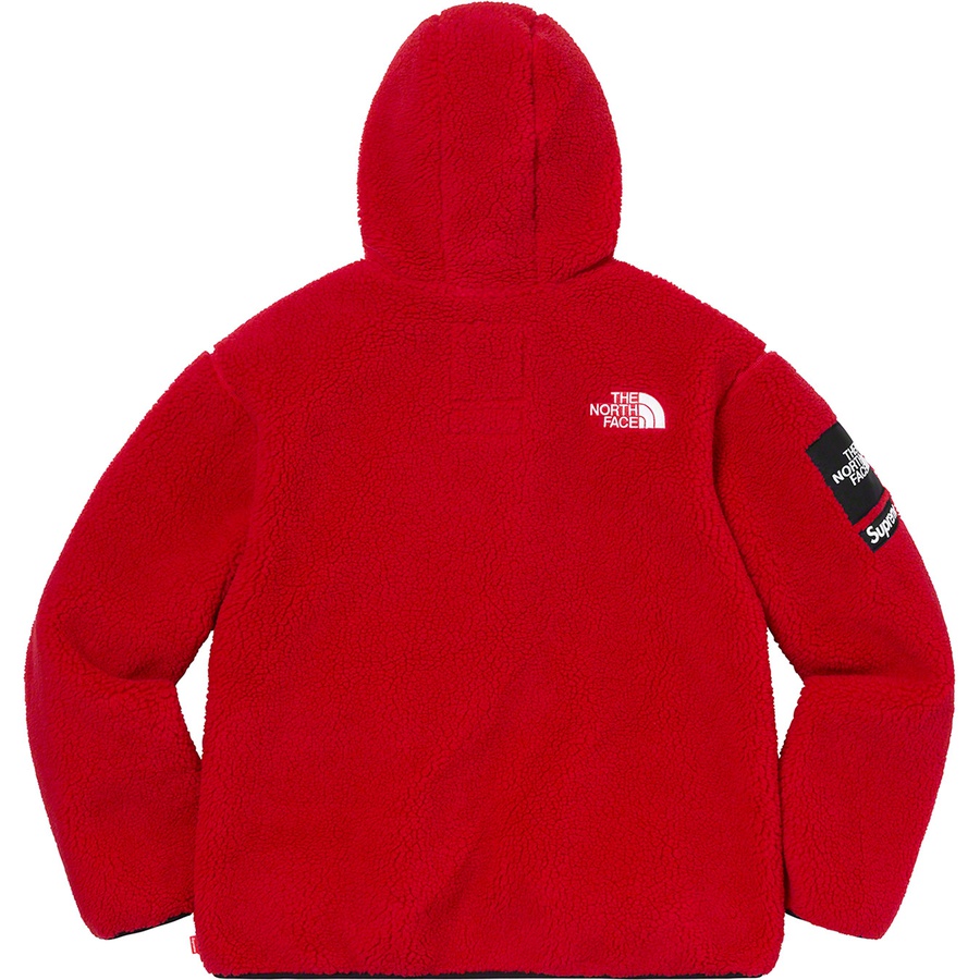 Details on Supreme The North Face S Logo Hooded Fleece Jacket Red from fall winter
                                                    2020 (Price is $298)