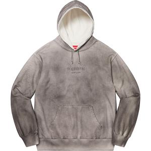 supreme spray hooded sweatshirt black