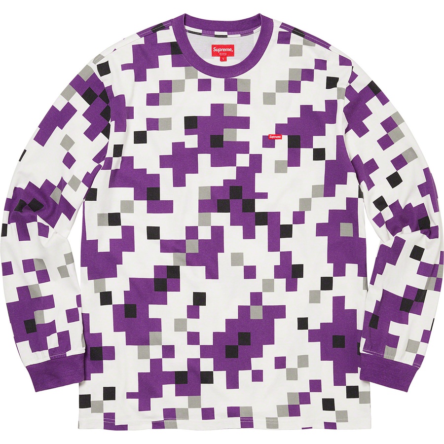 Details on Small Box L S Tee Purple Digi Camo from fall winter
                                                    2020 (Price is $68)