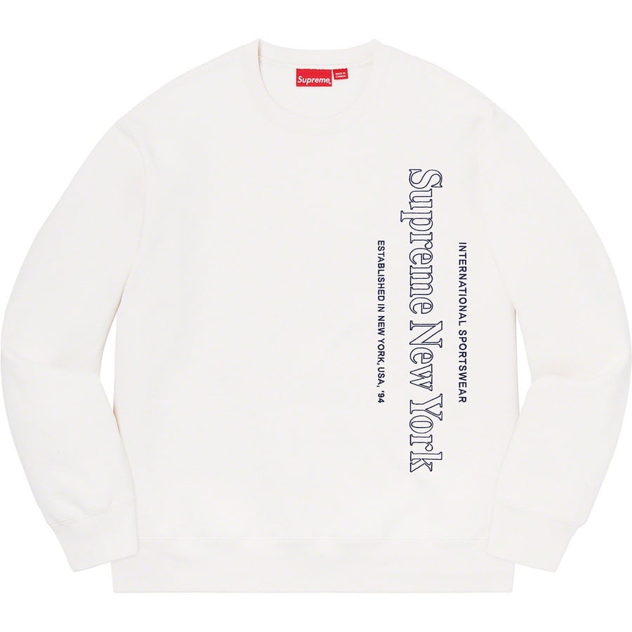 Details on Side Logo Crewneck White from fall winter
                                                    2020 (Price is $148)