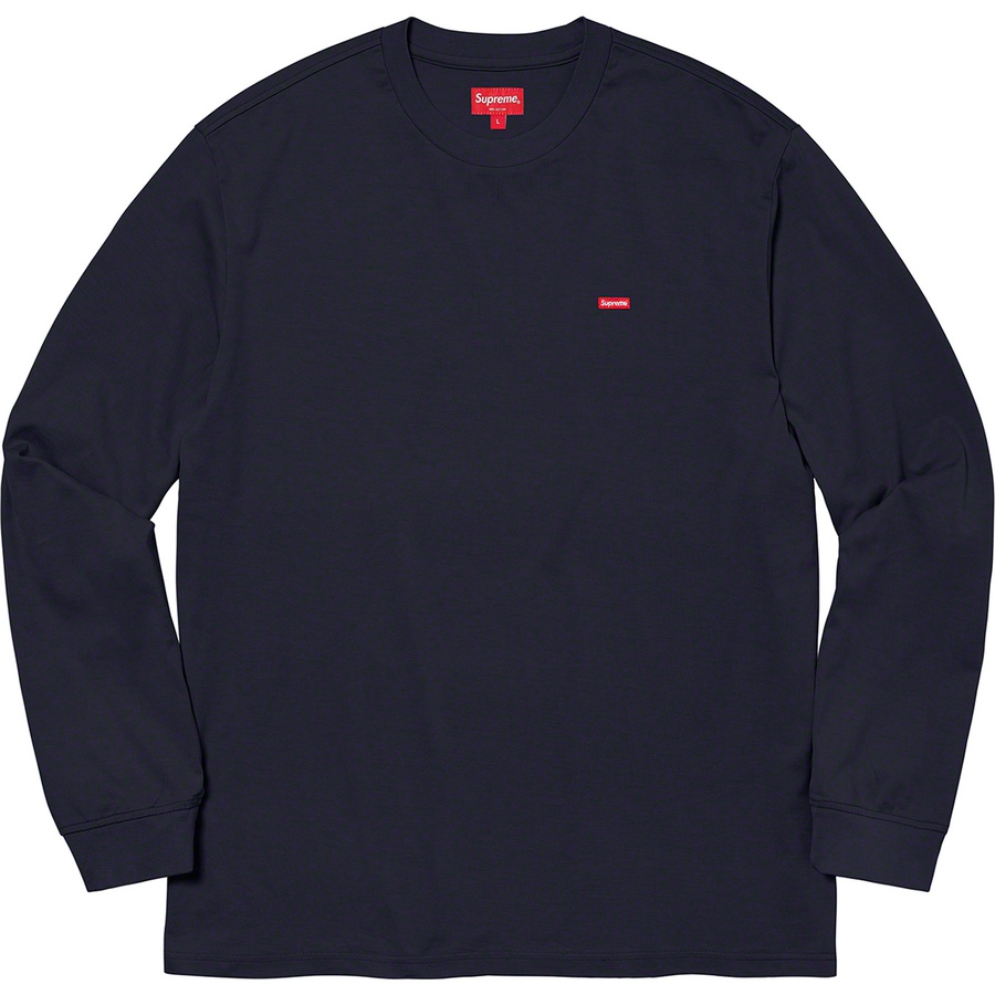 Details on Small Box L S Tee Navy from fall winter
                                                    2020 (Price is $68)