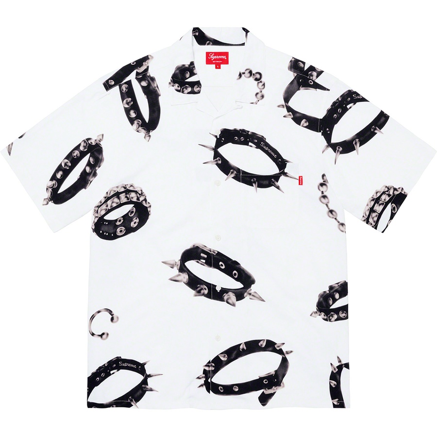 Details on Studded Collars Rayon S S Shirt White from fall winter
                                                    2020 (Price is $138)
