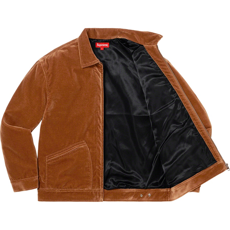 Supreme velvet work jacket 2020aw