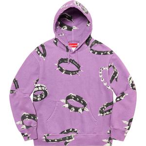 supreme collar hoodie