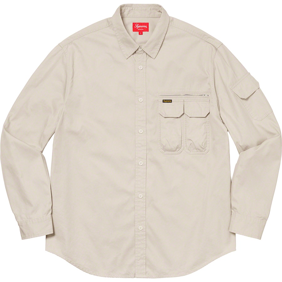 Details on Twill Multi Pocket Shirt Stone from fall winter
                                                    2020 (Price is $138)